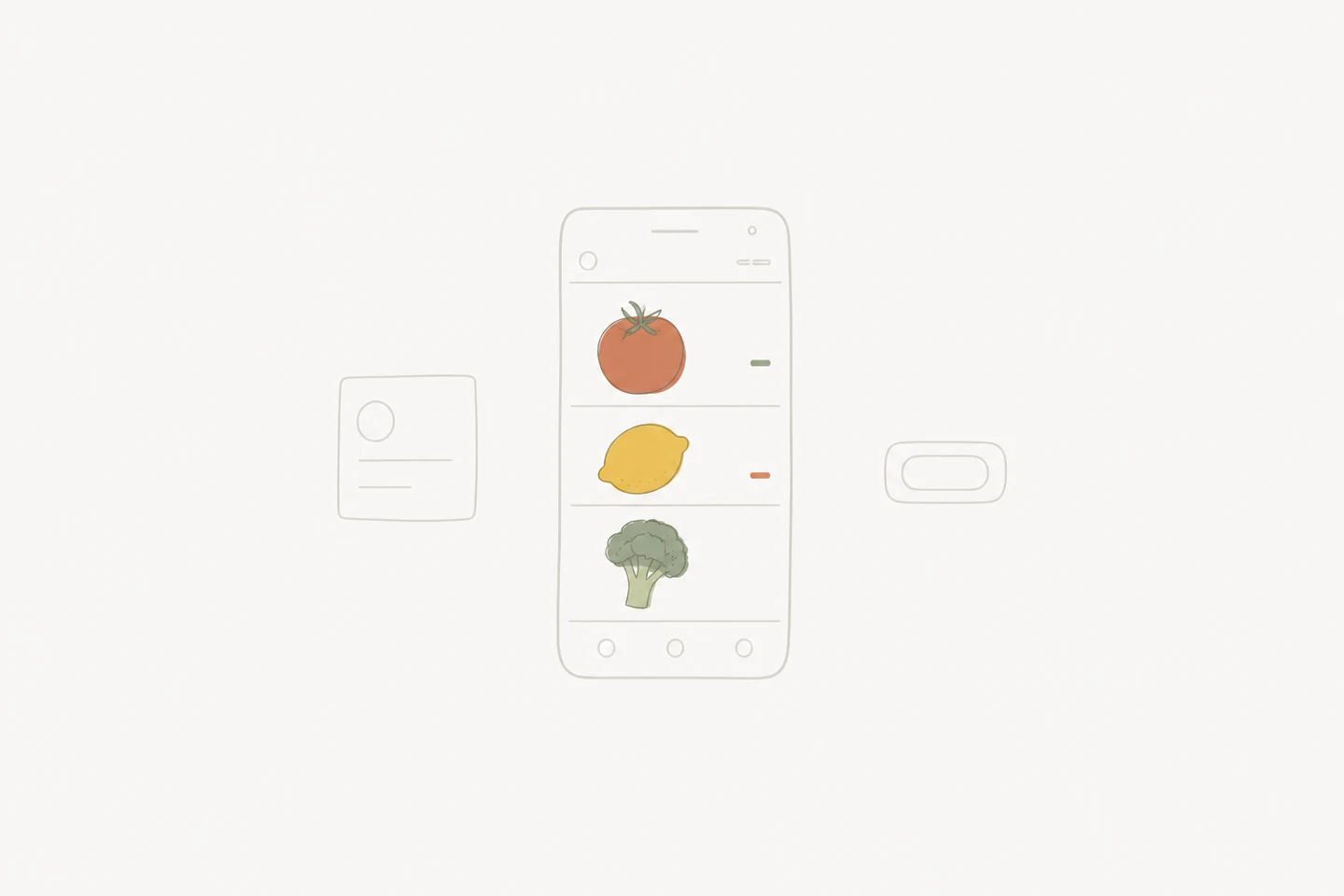 the interface recedes, the food doesn't